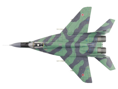 Mikoyan MIG-29 Fulcrum C Aircraft "733rd IAP Damgarten Air Base" (1994) Soviet Air Force "Air Power Series" 1/72 Diecast Model by Hobby Master-DiecastModeler.com