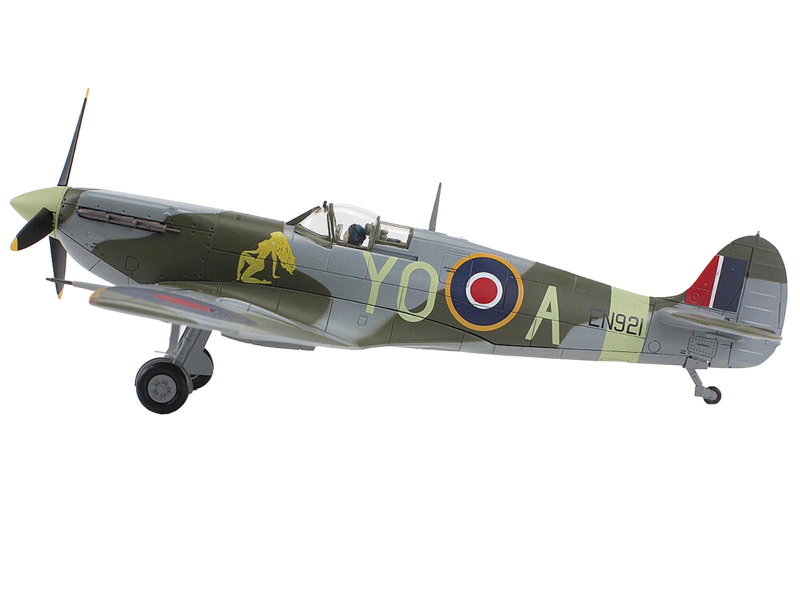 Supermarine Spitfire Mk Vb Fighter Aircraft "EN921 Flying Officer Jack Sheppard No. 401 Squadron" (1943) Royal Canadian Air Force "Air Power Series" 1/48 Diecast Model by Hobby Master-DiecastModeler.com