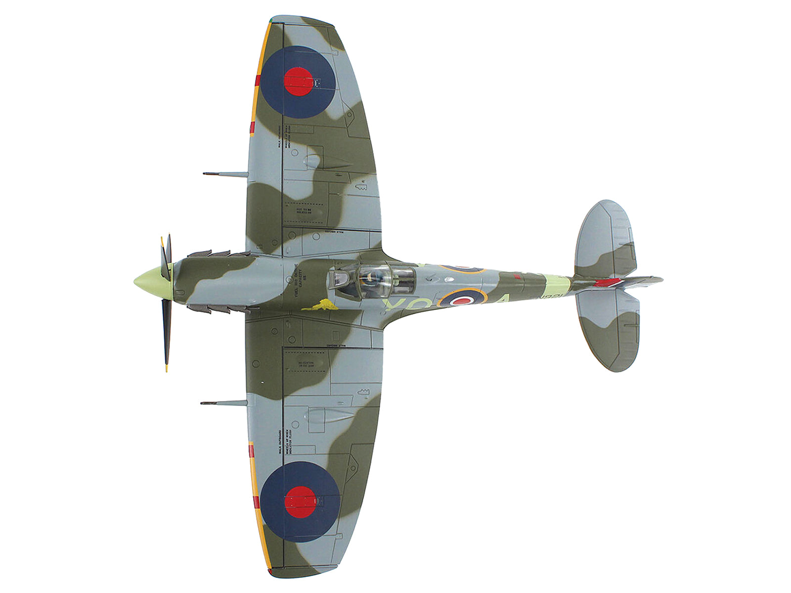 Supermarine Spitfire Mk Vb Fighter Aircraft "EN921 Flying Officer Jack Sheppard No. 401 Squadron" (1943) Royal Canadian Air Force "Air Power Series" 1/48 Diecast Model by Hobby Master-DiecastModeler.com