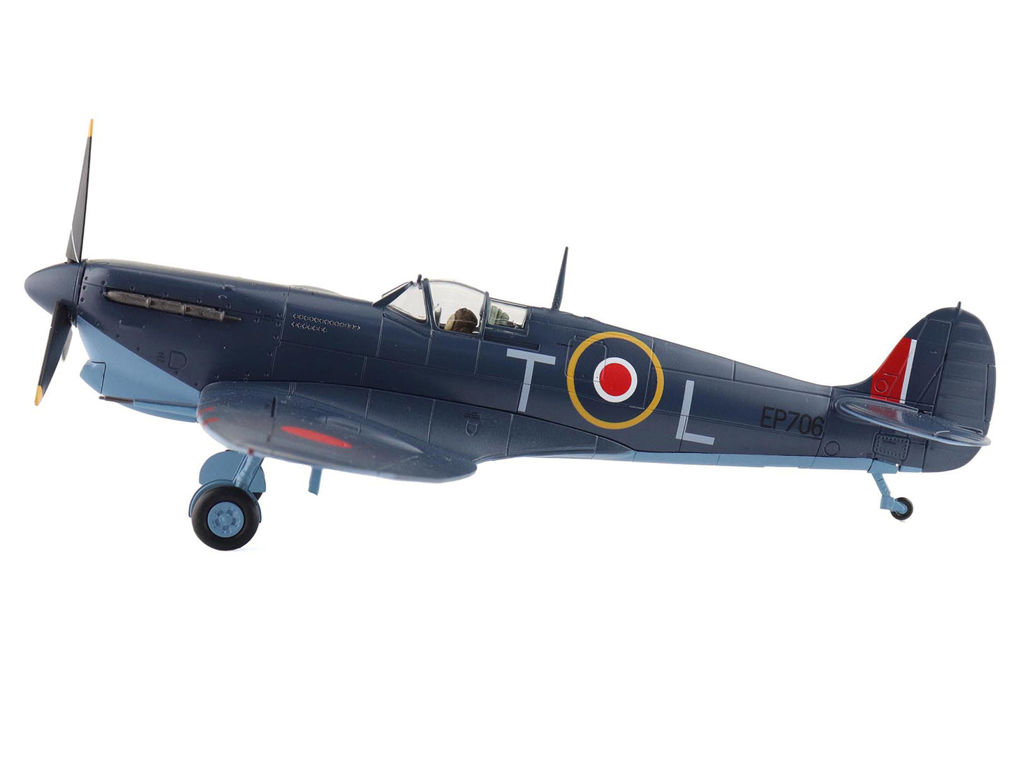 Supermarine Spitfire Mk.Vb Trop Fighter Aircraft "EP706 George Beurling No. 249 Squadron Malta" (1942) British Royal Air Force "Air Power Series" 1/48 Diecast Model by Hobby Master