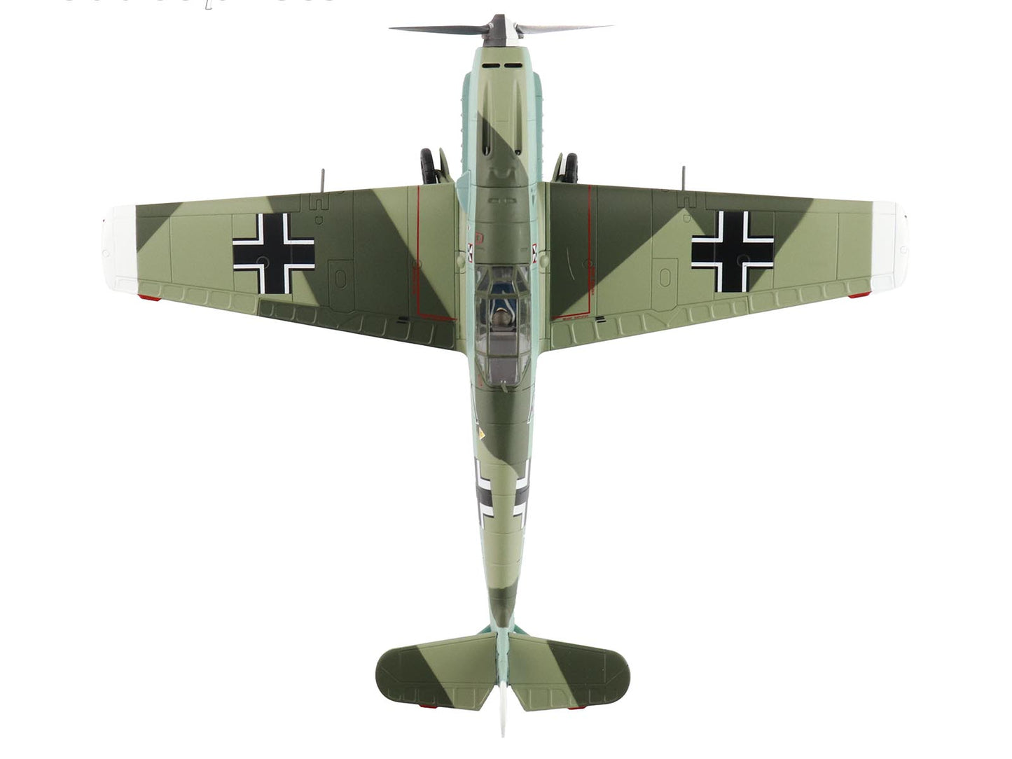 Messerschmitt BF 109E-4 Fighter Aircraft "Franz von Werra II/JG-3" (1940) German Luftwaffe "Air Power Series" 1/48 Diecast Model by Hobby Master