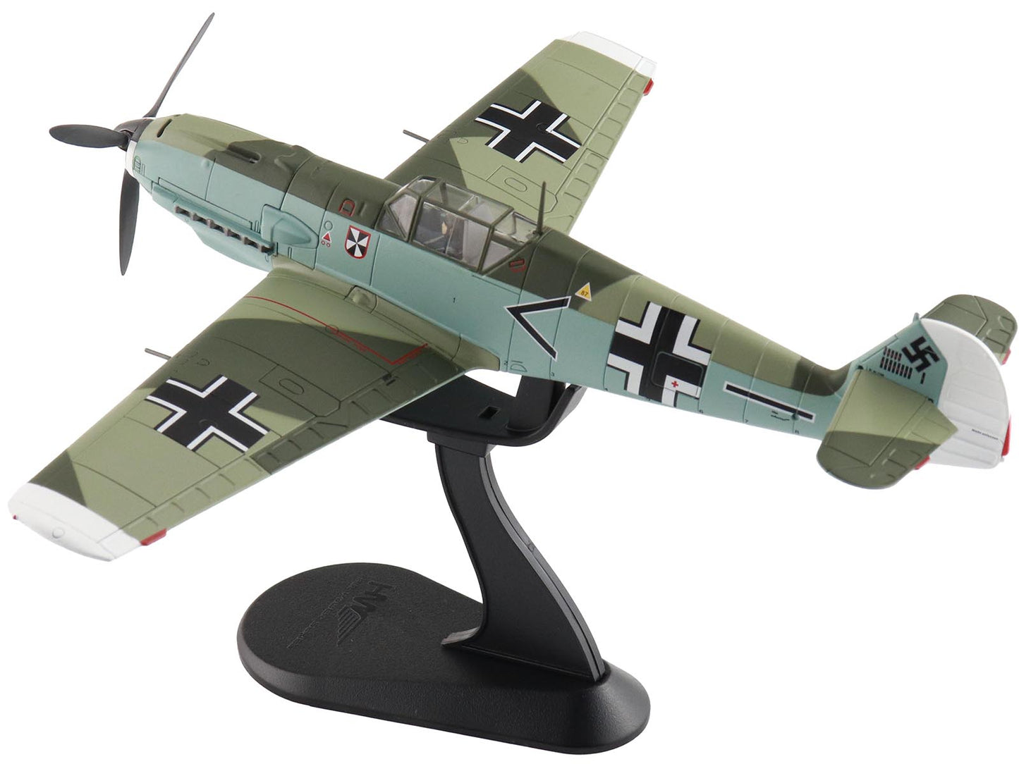 Messerschmitt BF 109E-4 Fighter Aircraft "Franz von Werra II/JG-3" (1940) German Luftwaffe "Air Power Series" 1/48 Diecast Model by Hobby Master