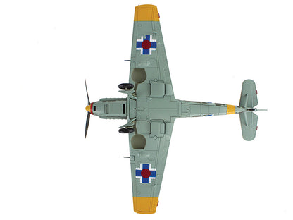 Messerschmitt Bf 109E-3 Fighter Aircraft "White 2 Jan Reznak 13.(slow)/JG 52 Kraznodar USSR" (1943) German Luftwaffe "Air Power Series" 1/48 Diecast Model by Hobby Master