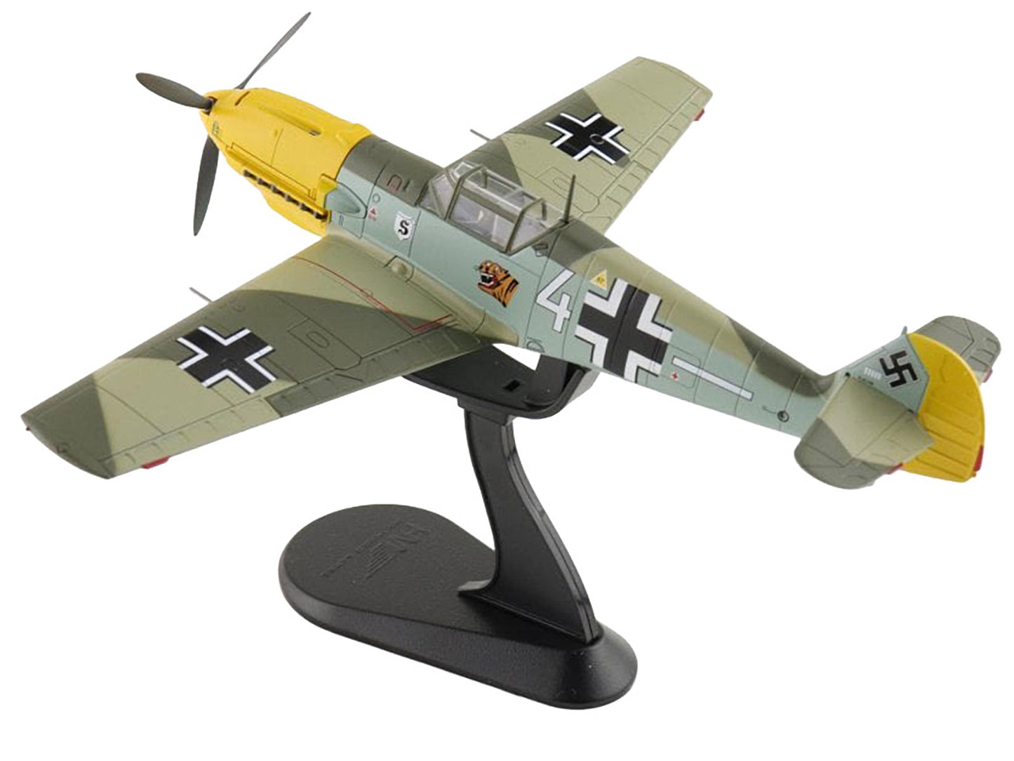 Messerschmitt Bf 109E-3 Fighter Aircraft "White 4 Unteroffizier Horst Perez 4/JG 26" (1940) German Luftwaffe "Air Power Series" 1/48 Diecast Model by Hobby Master