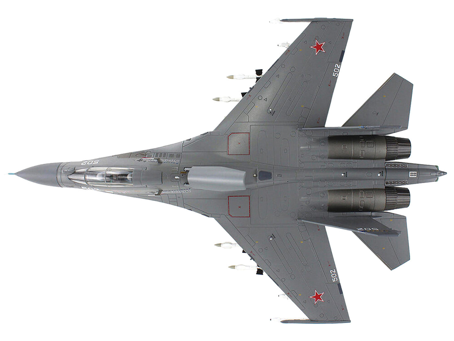 Sukhoi Su-30Mk Flanker Fighter Aircraft "502" (2011) Russian Air Force "Air Power Series" 1/72 Diecast Model by Hobby Master