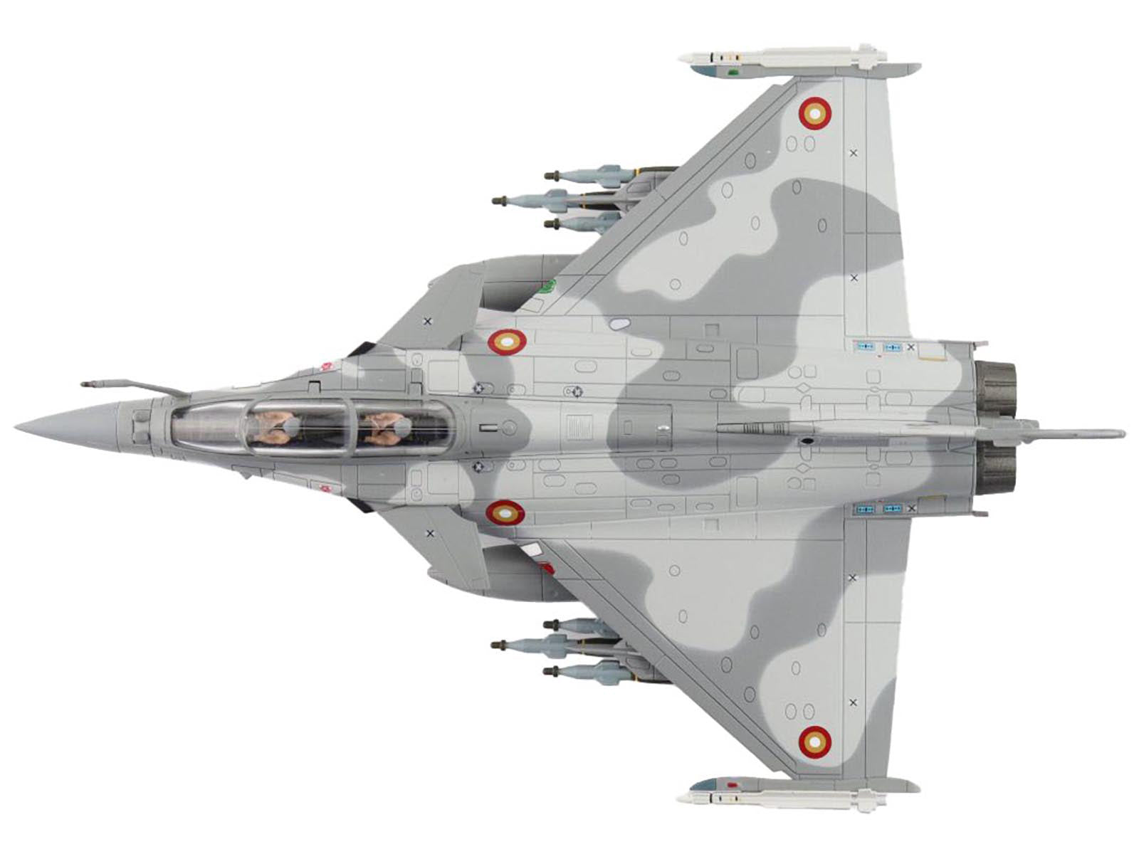 Dassault Rafale DQ Fighter Aircraft "QA209" (2021) Qatar Emiri Air Force "Air Power Series" 1/72 Diecast Model by Hobby Master-DiecastModeler.com