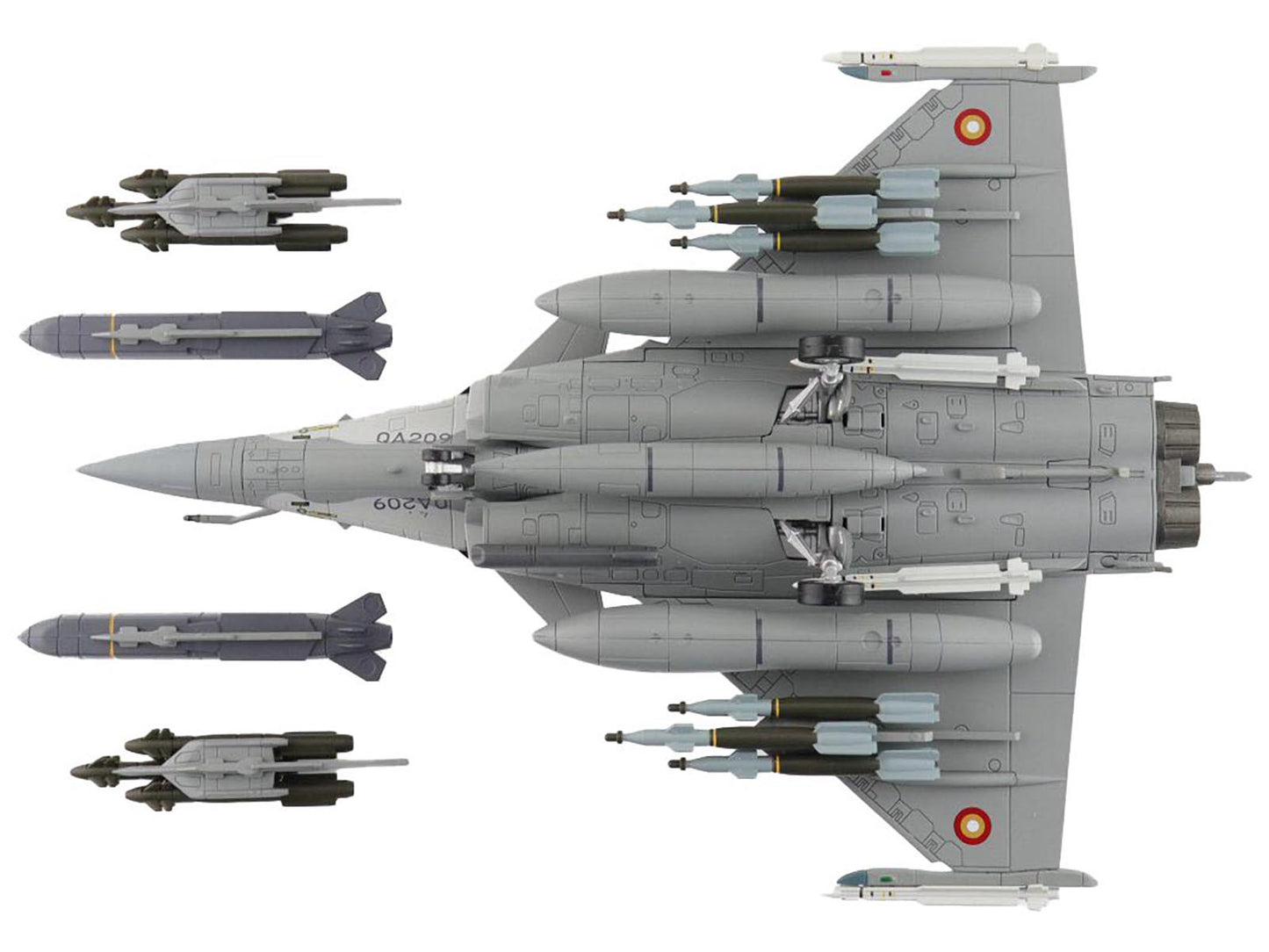 Dassault Rafale DQ Fighter Aircraft "QA209" (2021) Qatar Emiri Air Force "Air Power Series" 1/72 Diecast Model by Hobby Master