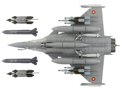 Dassault Rafale DQ Fighter Aircraft "QA209" (2021) Qatar Emiri Air Force "Air Power Series" 1/72 Diecast Model by Hobby Master-DiecastModeler.com