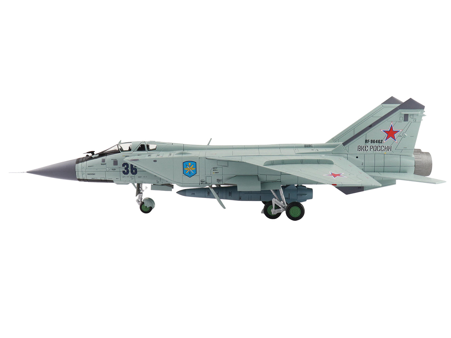 Mikoyan MIG-31K Foxhound D Interceptor Aircraft "Long Range Aviation Command" Russian Air Force "Air Power Series" 1/72 Diecast Model by Hobby Master