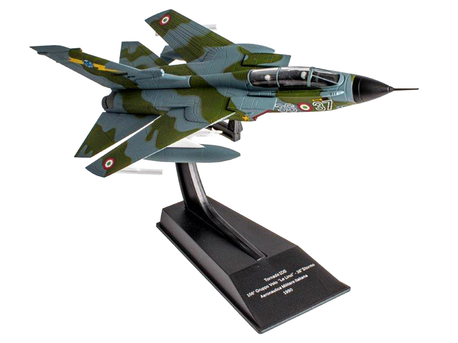 Panavia Tornado IDS Aircraft "156 Gruppo 'Le Linci' 36 Stormo" (1990) Aeronautica Militare Italiana (Italian Air Force) 1/100 Diecast Model by Hachette Collections-DiecastModeler.com