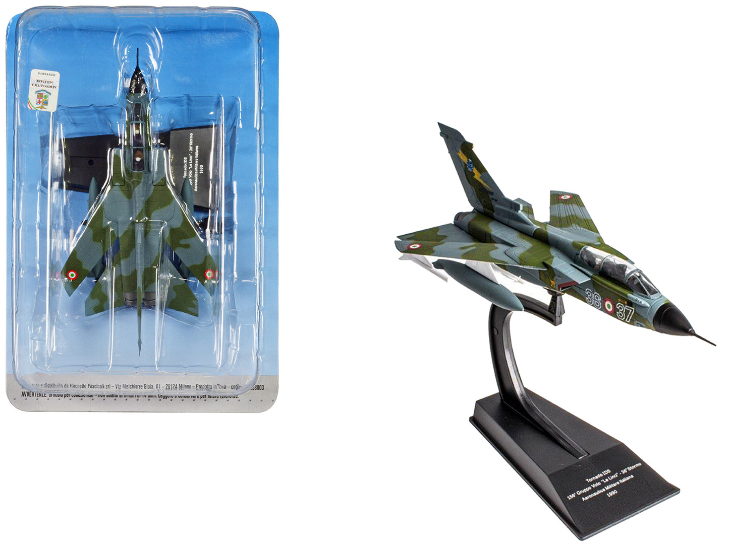 Panavia Tornado IDS Aircraft "156 Gruppo 'Le Linci' 36 Stormo" (1990) Aeronautica Militare Italiana (Italian Air Force) 1/100 Diecast Model by Hachette Collections-DiecastModeler.com