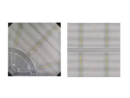 Airport Apron/Tower Cardboard Ground Plates for 1/200 Scale Models by Herpa-DiecastModeler.com
