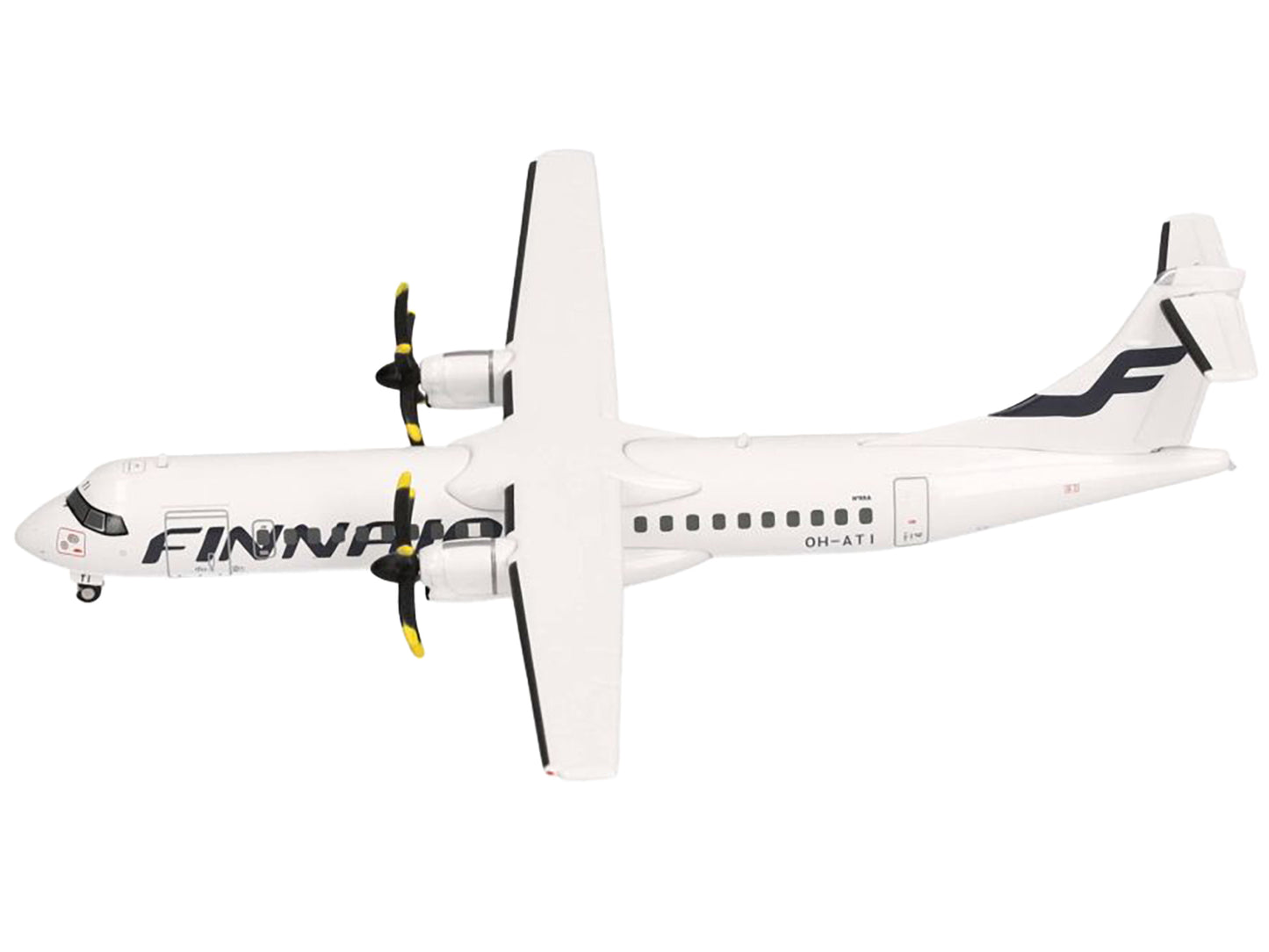 ATR 72-500 Commercial Aircraft "FinnAir" (OH-ATI) White 1/200 Diecast Model Airplane by Herpa-DiecastModeler.com
