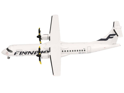 ATR 72-500 Commercial Aircraft "FinnAir" (OH-ATI) White 1/200 Diecast Model Airplane by Herpa-DiecastModeler.com