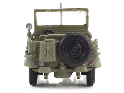 U.S. 1/4 ton Military Vehicle Olive Drab "Gen. George Patton US 3rd Army War Eagle" (1945) United States Army "Ground Power Series" 1/72 Diecast Model by Hobby Master
