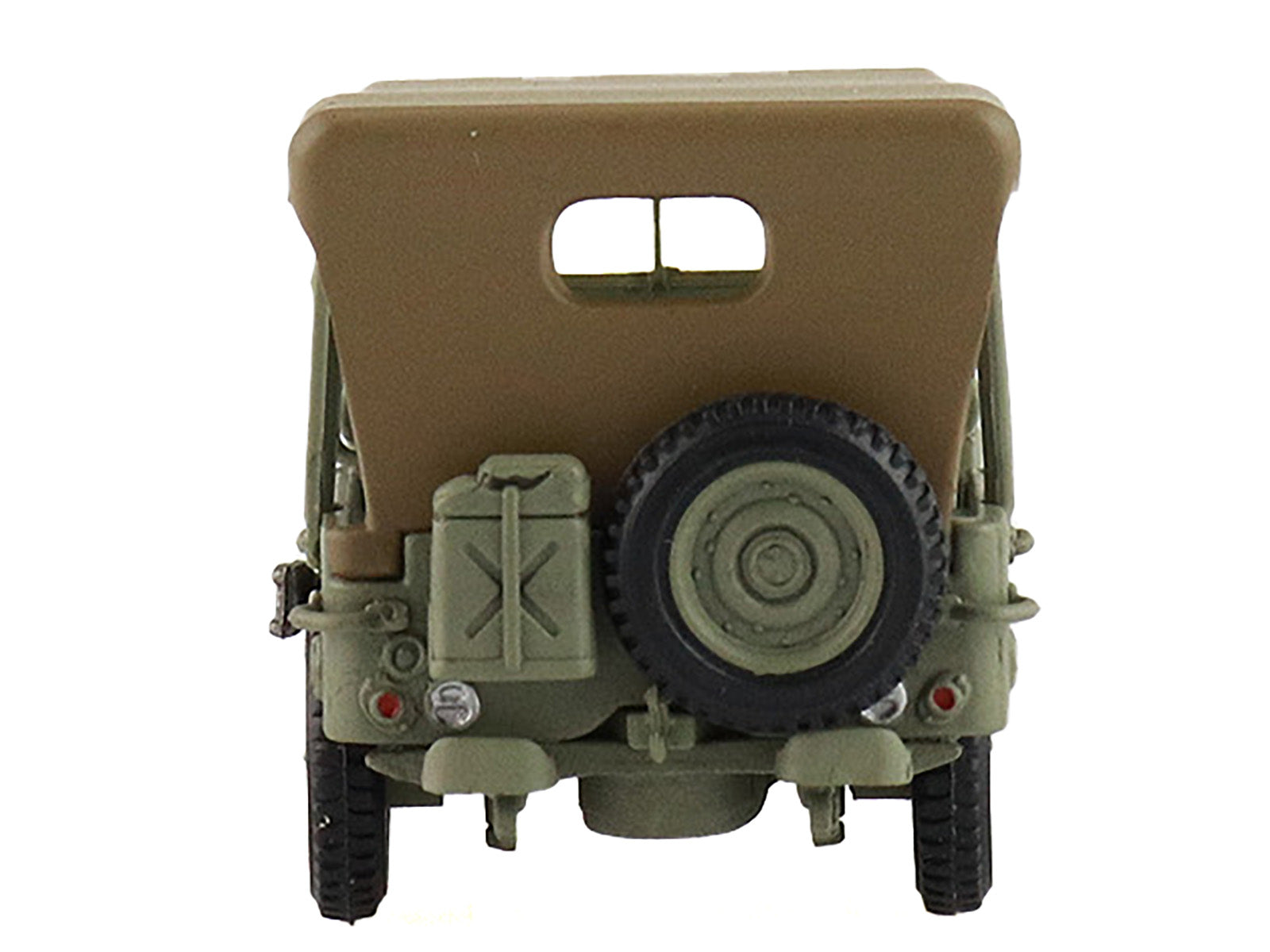 U.S. 1/4 ton Military Vehicle Olive Drab "Gen. Douglas MacArthur Leyte WWII" (1945) United States Army "Ground Power Series" 1/72 Diecast Model by Hobby Master-DiecastModeler.com