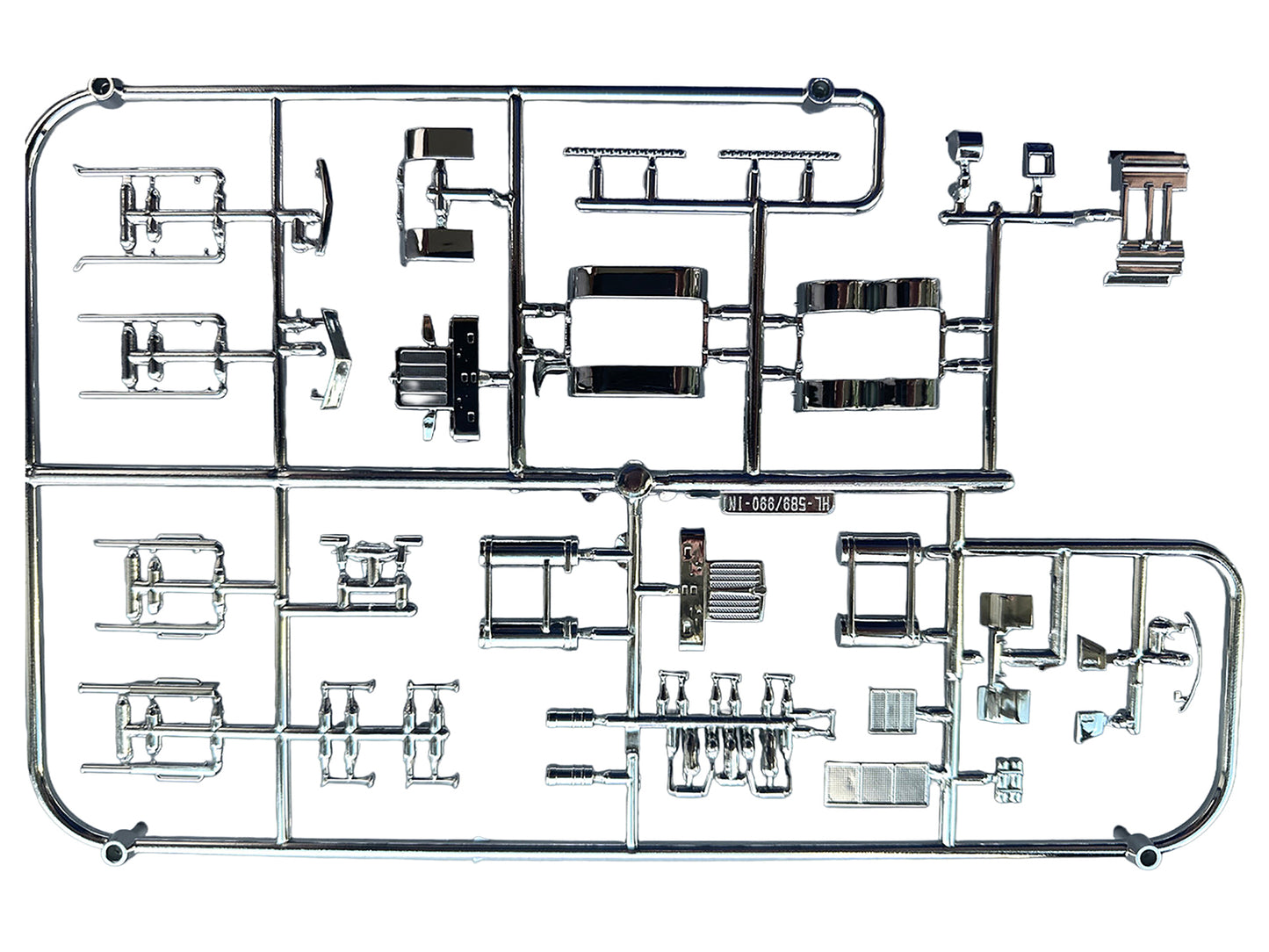 Chrome Plated Parts for Peterbilt 589 and Kenworth W990 Trucks 1/87 (HO) Plastic Model by HO Logistics