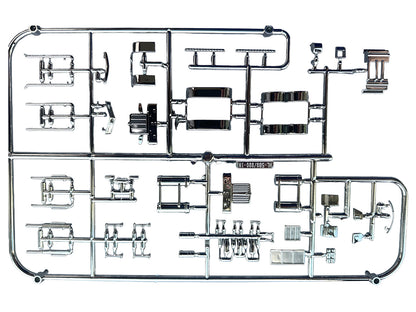 Chrome Plated Parts for Peterbilt 589 and Kenworth W990 Trucks 1/87 (HO) Plastic Model by HO Logistics