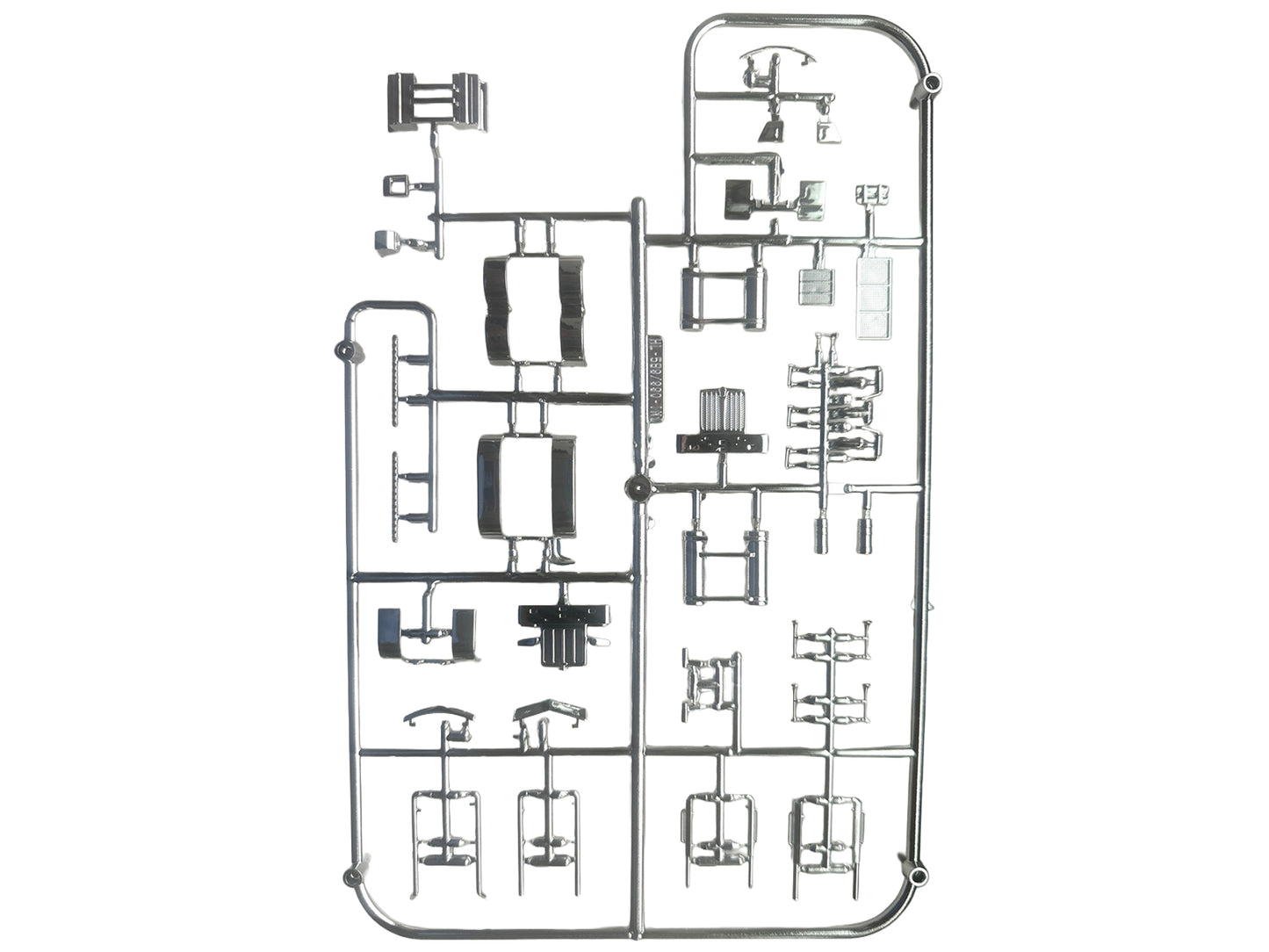 Chrome Plated Parts for Peterbilt 589 and Kenworth W990 Trucks 1/87 (HO) Plastic Model by HO Logistics