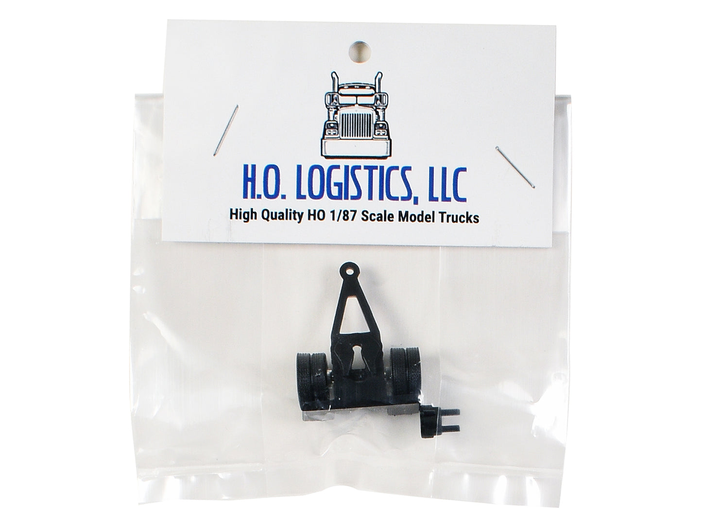 Trailer Dolly Black Kit 1/87 (HO) Plastic Model Car by HO Logistics-DiecastModeler.com