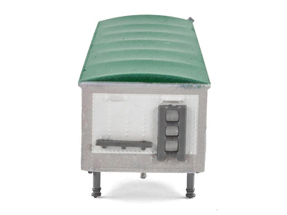 Covered Grain Trailer White with Green Tarp "SunGlo - Cargill" 1/87 (HO) Plastic Model Car by HO Logistics