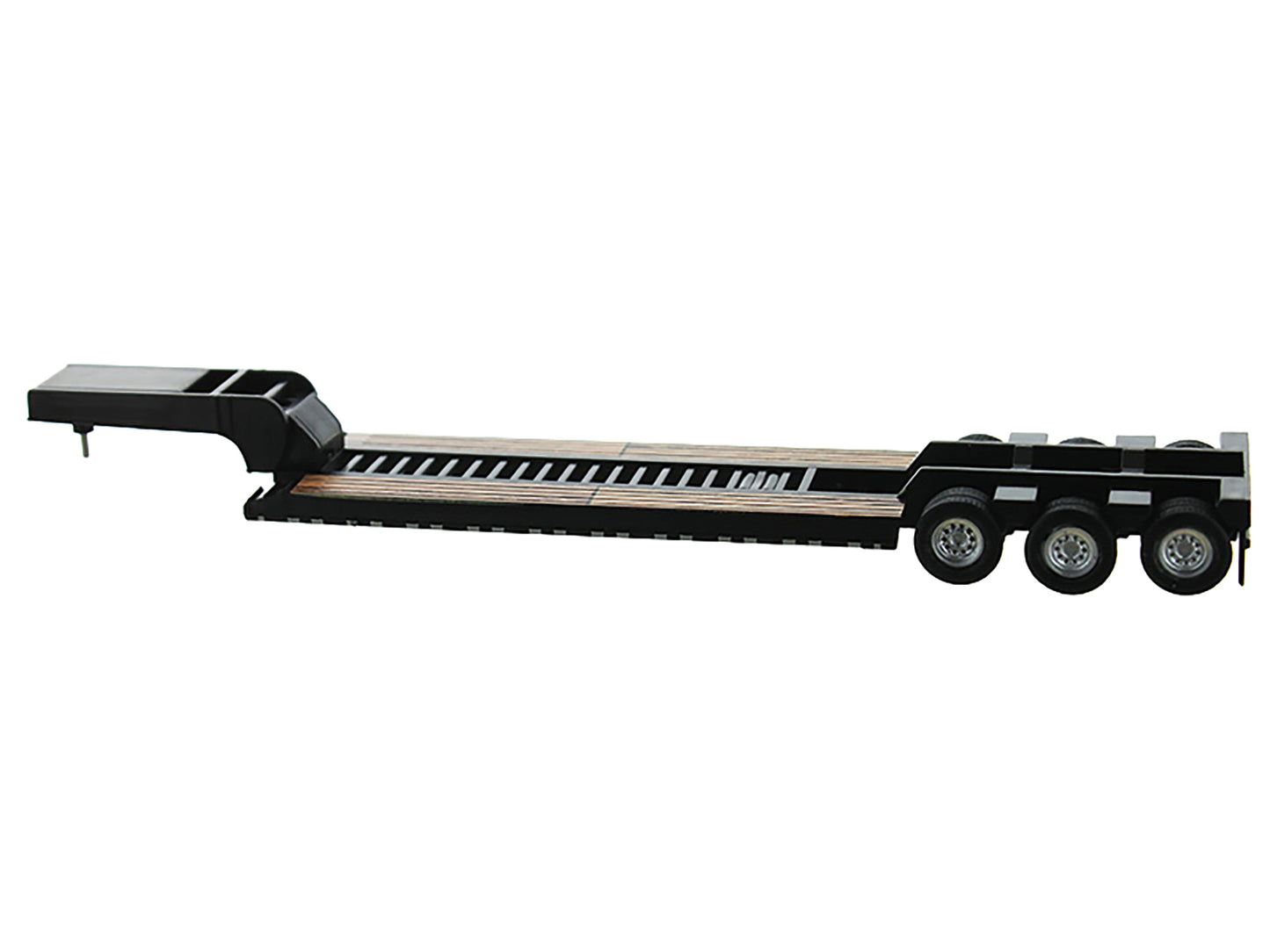 Low Boy Flatbed Trailer Black 1/87 (HO) Plastic Model Car by HO Logistics
