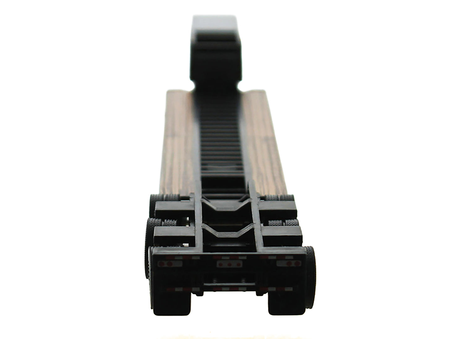 Low Boy Flatbed Trailer Black 1/87 (HO) Plastic Model Car by HO Logistics