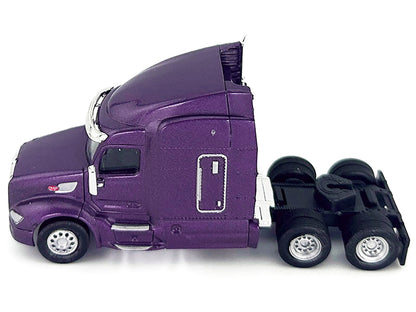 Peterbilt 579 Sleeper Cab Purple Metallic 1/87 (HO) Plastic Model Car by HO Logistics