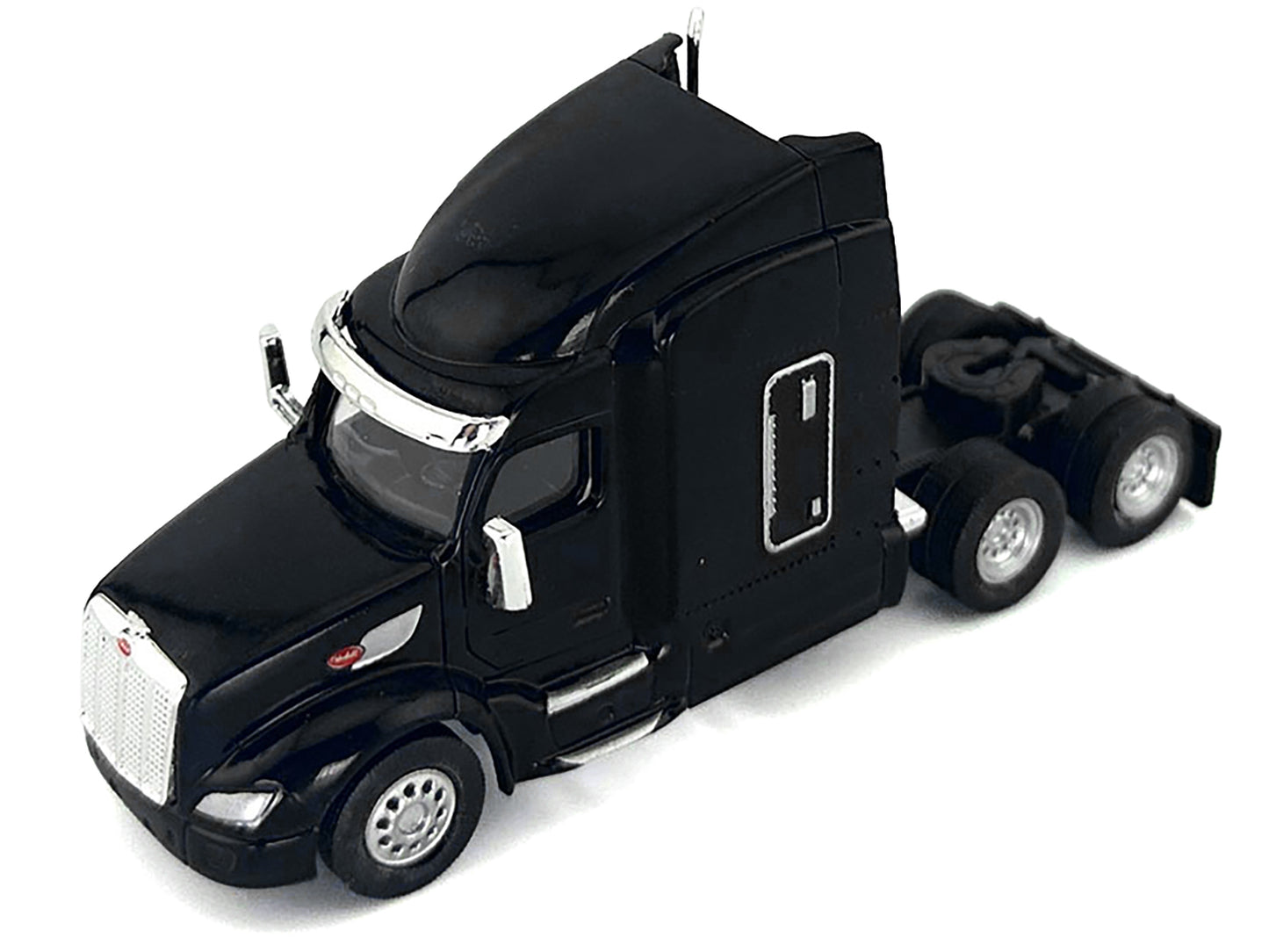 Peterbilt 579 Sleeper Cab Black 1/87 (HO) Plastic Model Car by HO Logistics