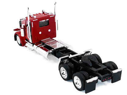 Peterbilt 589 2-Axel Day Cab Red 1/87 (HO) Plastic Model Car by HO Logistics-DiecastModeler.com