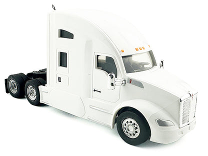 Kenworth T680 Sleeper Cab White 1/87 (HO) Plastic Model Car by HO Logistics
