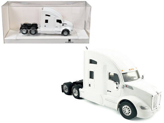 Kenworth T680 Sleeper Cab White 1/87 (HO) Plastic Model Car by HO Logistics