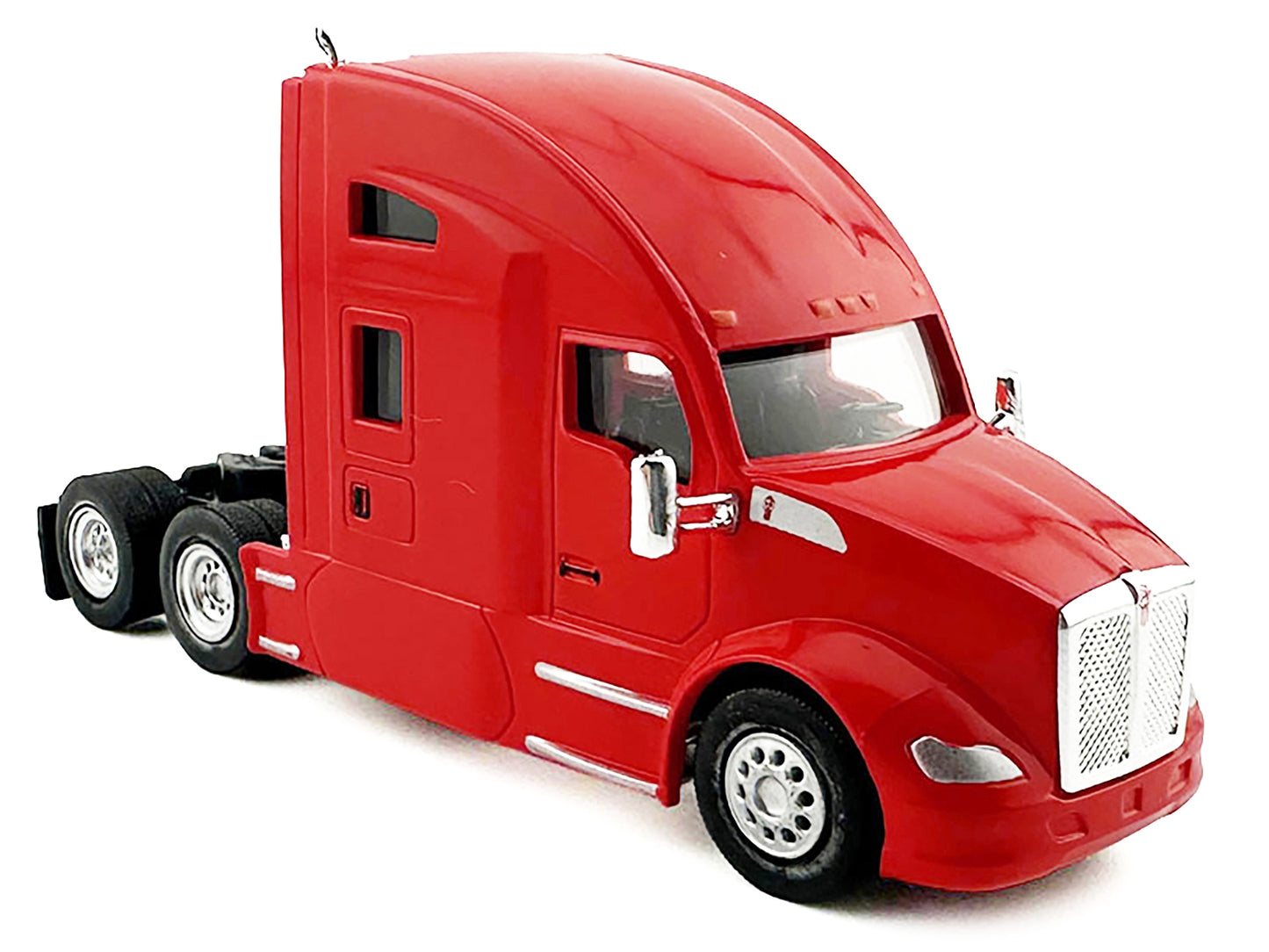 Kenworth T680 Sleeper Cab Red 1/87 (HO) Plastic Model Car by HO Logistics