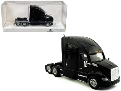 Kenworth T680 Sleeper Cab Black 1/87 (HO) Plastic Model Car by HO Logistics