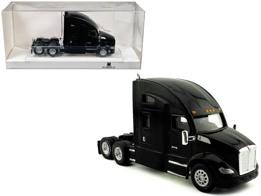 Kenworth T680 Sleeper Cab Black 1/87 (HO) Plastic Model Car by HO Logistics