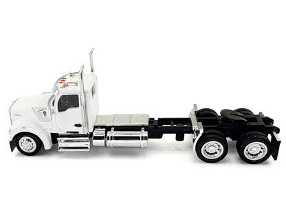 Kenworth W990 2-Axel Day Cab White 1/87 (HO) Plastic Model Car by HO Logistics-DiecastModeler.com
