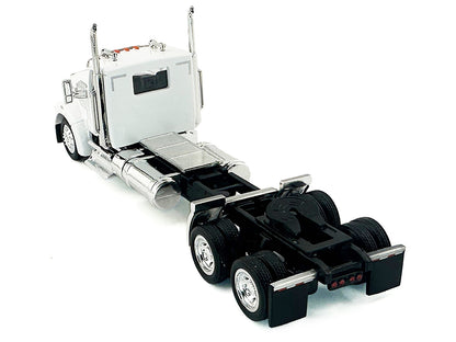 Kenworth W990 2-Axel Day Cab White 1/87 (HO) Plastic Model Car by HO Logistics-DiecastModeler.com