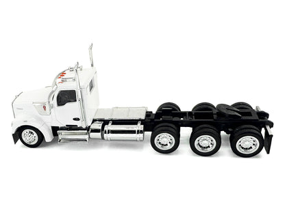 Kenworth W990 3-Axel Day Cab White 1/87 (HO) Plastic Model Car by HO Logistics-DiecastModeler.com