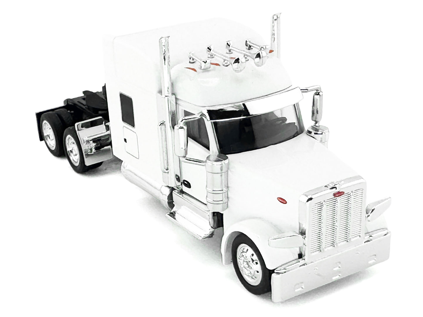 Kenworth W990 with Stand Up Sleeper Cab White 1/87 (HO) Plastic Model Car by HO Logistics-DiecastModeler.com