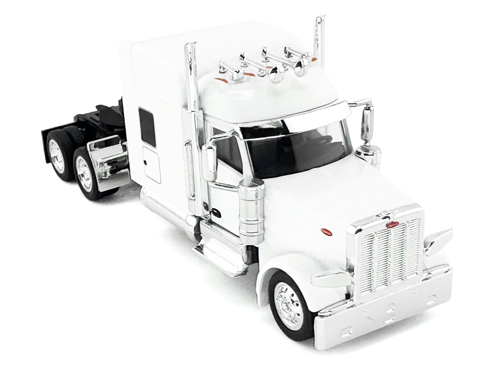 Kenworth W990 with Stand Up Sleeper Cab White 1/87 (HO) Plastic Model Car by HO Logistics-DiecastModeler.com