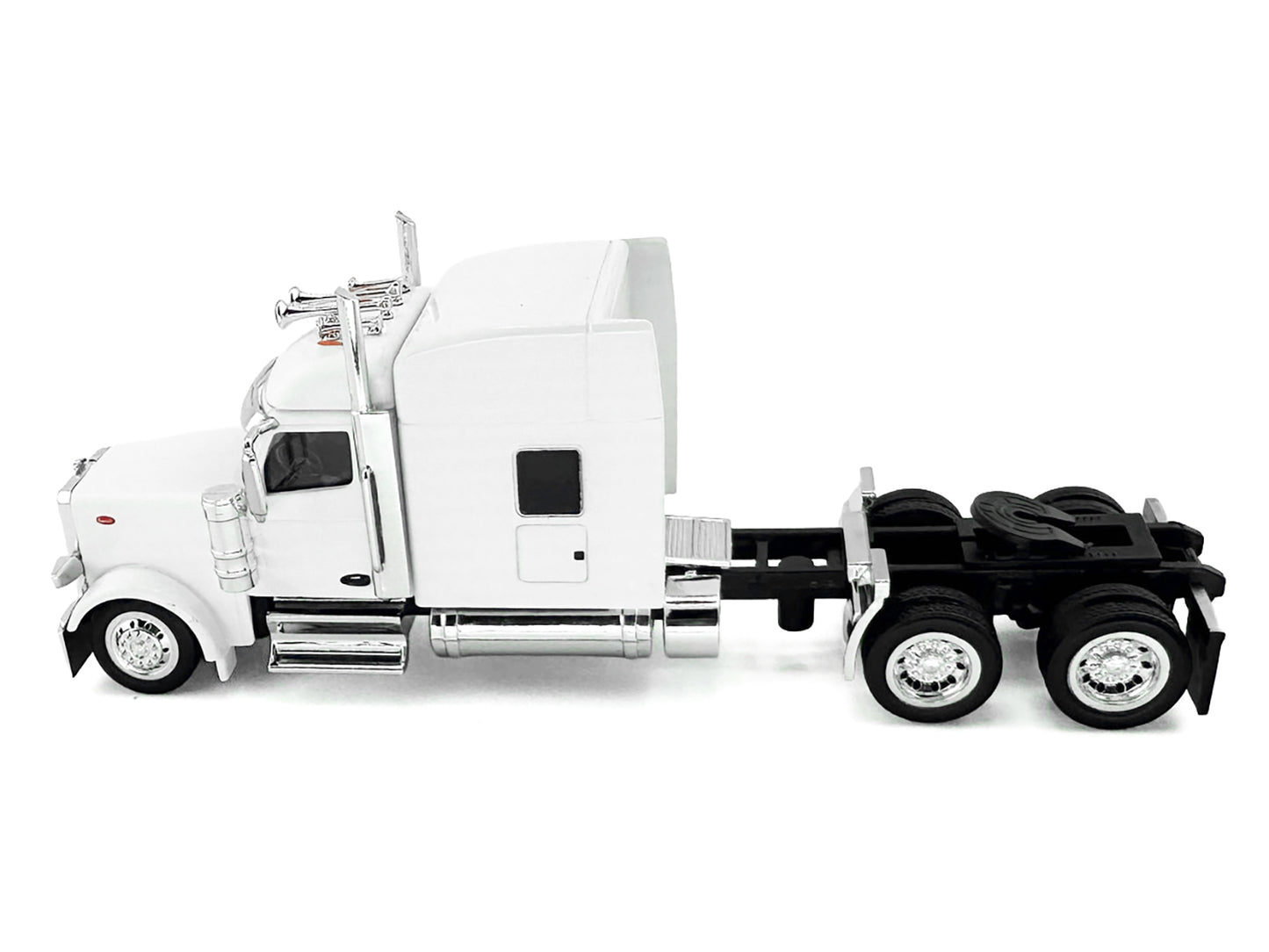 Kenworth W990 with Stand Up Sleeper Cab White 1/87 (HO) Plastic Model Car by HO Logistics-DiecastModeler.com
