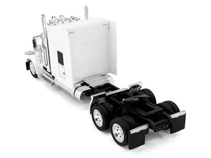 Kenworth W990 with Stand Up Sleeper Cab White 1/87 (HO) Plastic Model Car by HO Logistics-DiecastModeler.com