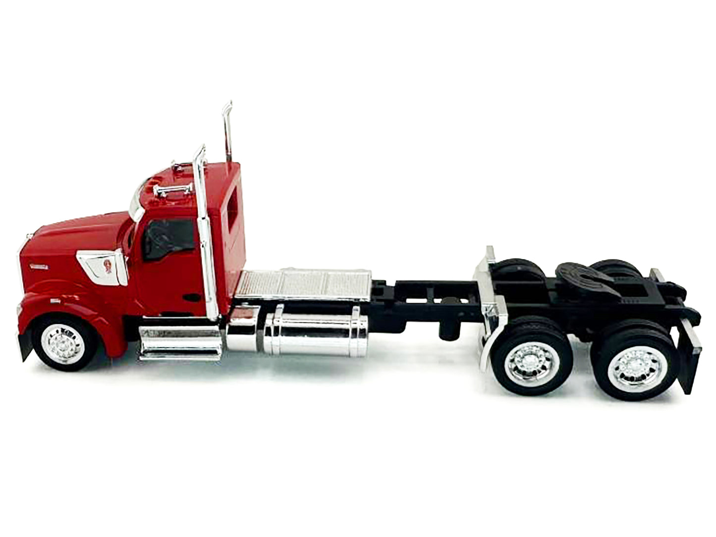 Kenworth W990 2-Axel Day Cab Red 1/87 (HO) Plastic Model Car by HO Logistics-DiecastModeler.com