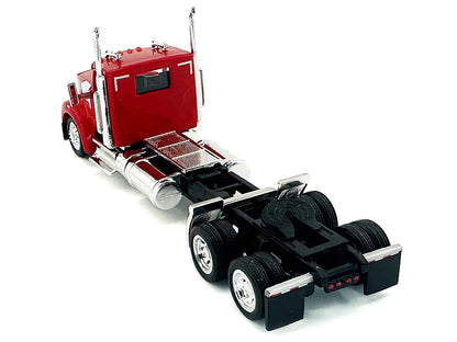 Kenworth W990 2-Axel Day Cab Red 1/87 (HO) Plastic Model Car by HO Logistics-DiecastModeler.com