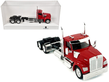 Kenworth W990 2-Axel Day Cab Red 1/87 (HO) Plastic Model Car by HO Logistics-DiecastModeler.com