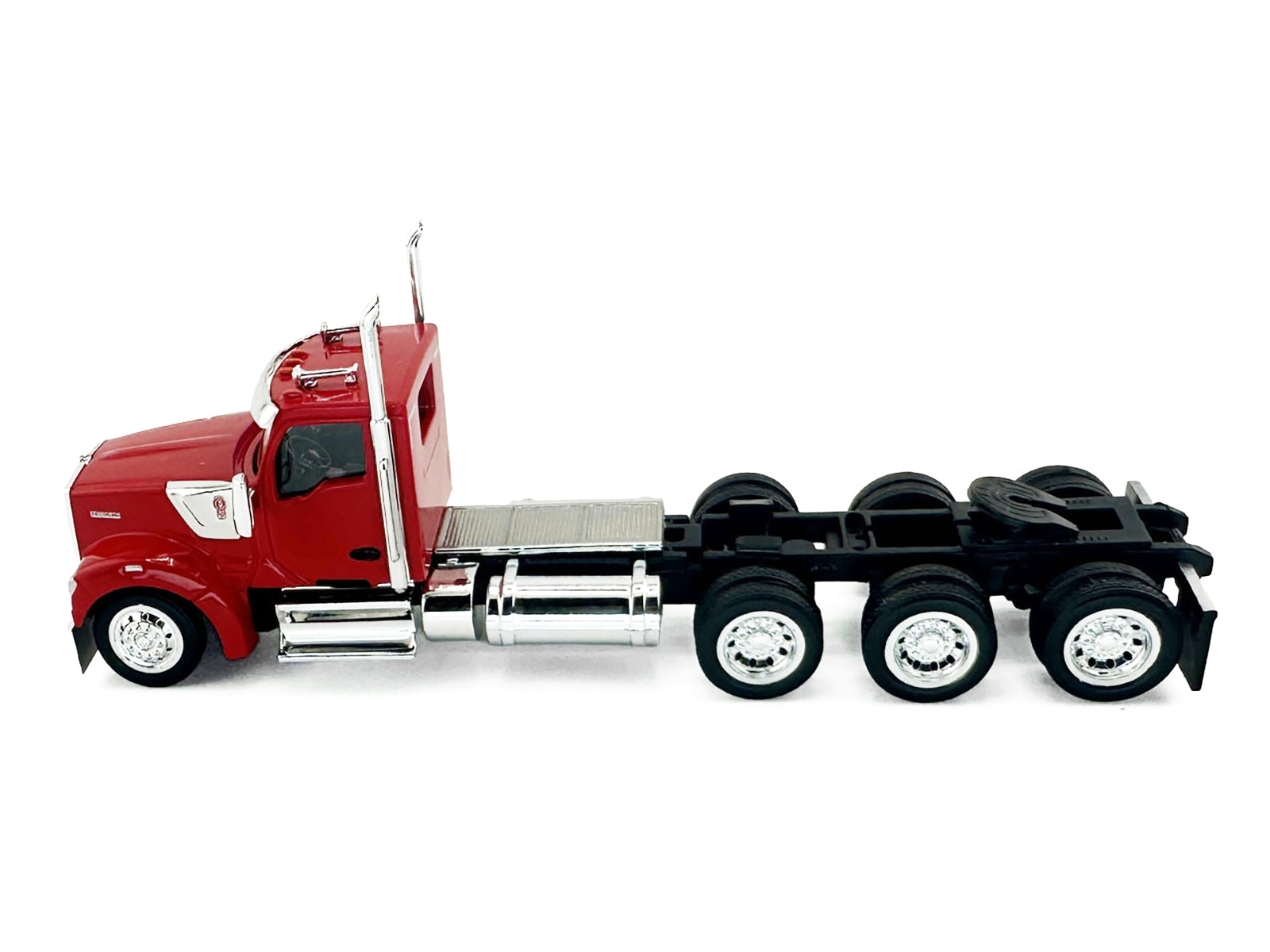 Kenworth W990 3-Axel Day Cab Red 1/87 (HO) Plastic Model Car by HO Logistics-DiecastModeler.com
