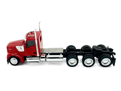 Kenworth W990 3-Axel Day Cab Red 1/87 (HO) Plastic Model Car by HO Logistics-DiecastModeler.com