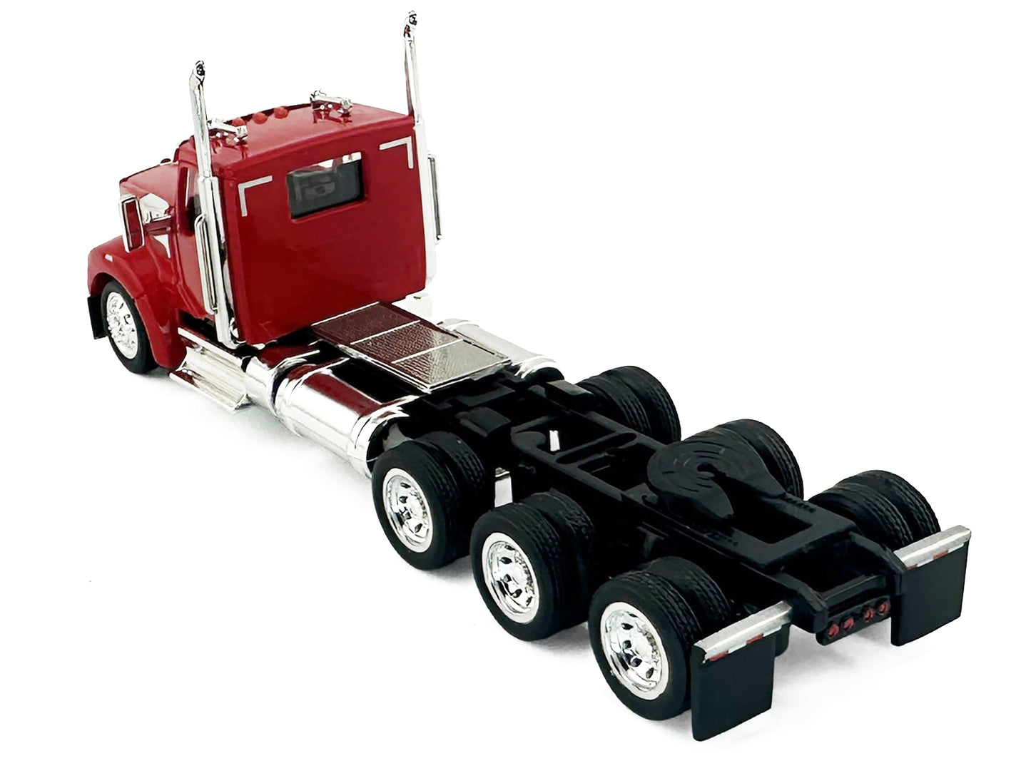 Kenworth W990 3-Axel Day Cab Red 1/87 (HO) Plastic Model Car by HO Logistics-DiecastModeler.com