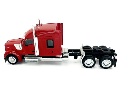 Kenworth W990 with Stand Up Sleeper Cab Red 1/87 (HO) Plastic Model Car by HO Logistics-DiecastModeler.com