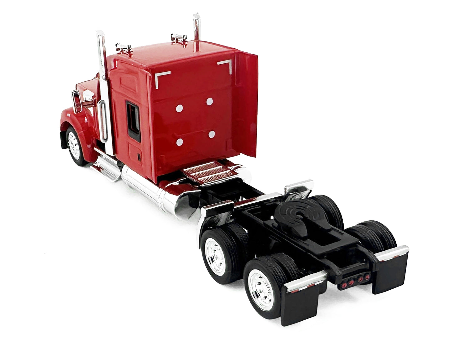 Kenworth W990 with Stand Up Sleeper Cab Red 1/87 (HO) Plastic Model Car by HO Logistics-DiecastModeler.com